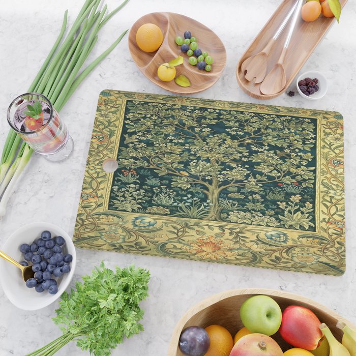 William Morris Tree Of Life Cutting Board Gallery Image 2