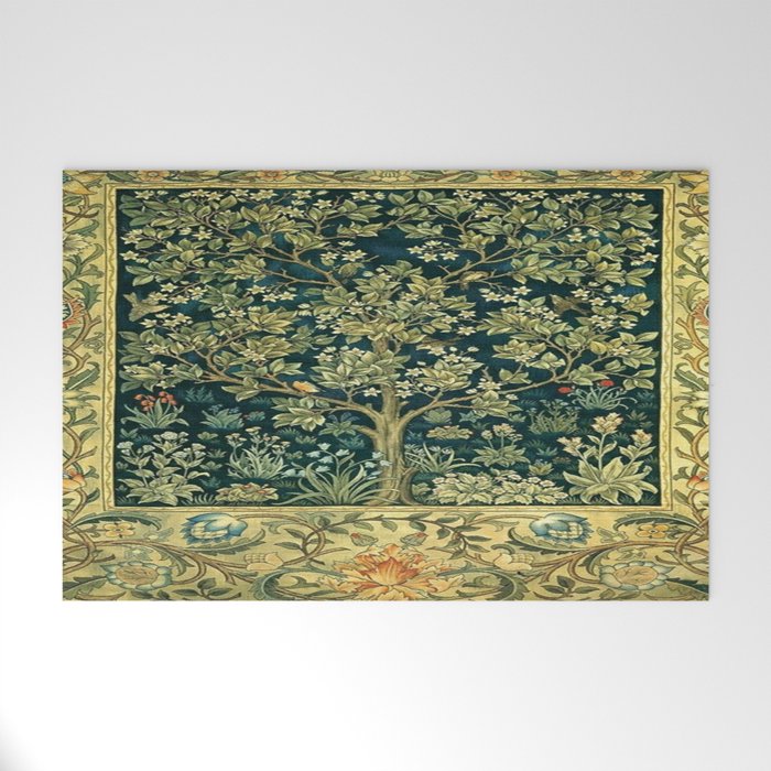 William Morris Tree Of Life Welcome Mat Gallery Image 1