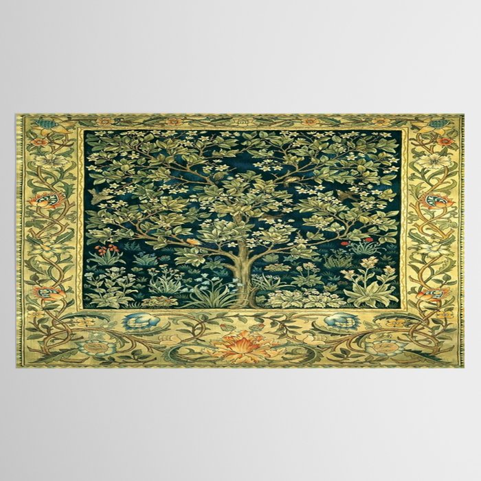 William Morris Tree Of Life Tablecloth Gallery Image 2