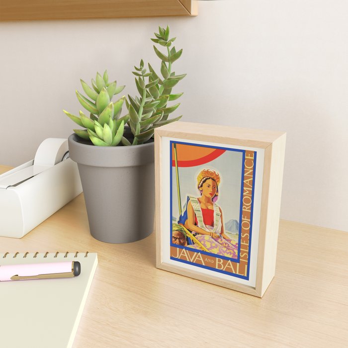 Vintage travel poster - Java and Bali, Isles of Romance, 1930s Mini Art Print Gallery Image 2