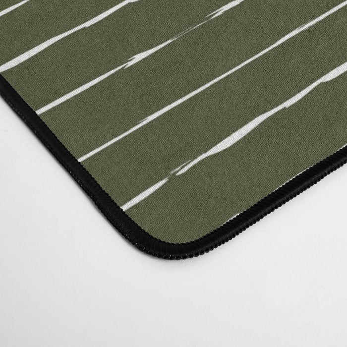 Lines II (Olive Green) Desk Mat Gallery Image 4