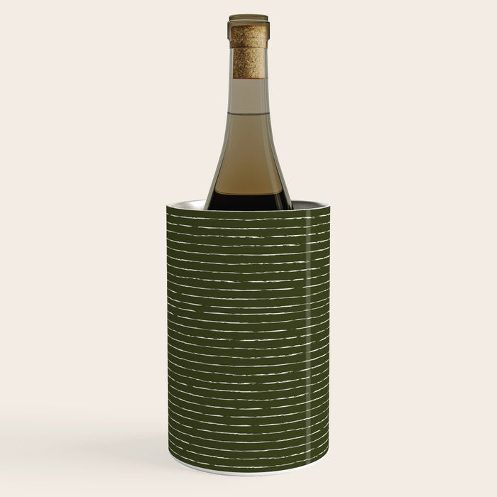 Lines II (Olive Green) Wine Chiller Gallery Image 1