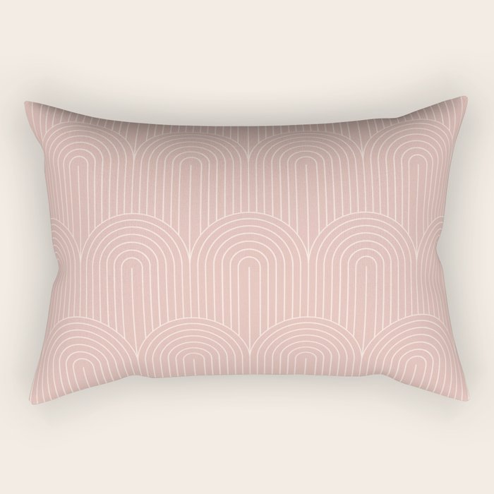 Art Deco Arch Pattern XXXVIII Rectangular Pillow Gallery Image 2