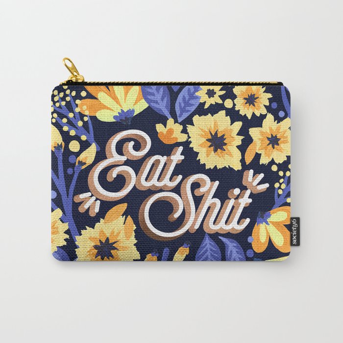 Eat Shit - Yellow & Slate Carry All Pouch Gallery Image 1