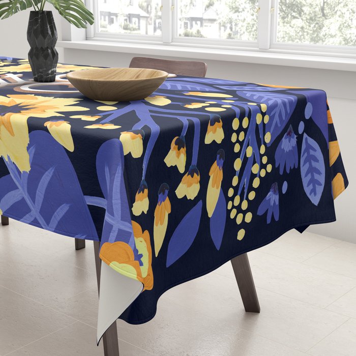 Eat Shit - Yellow & Slate Tablecloth Gallery Image 3