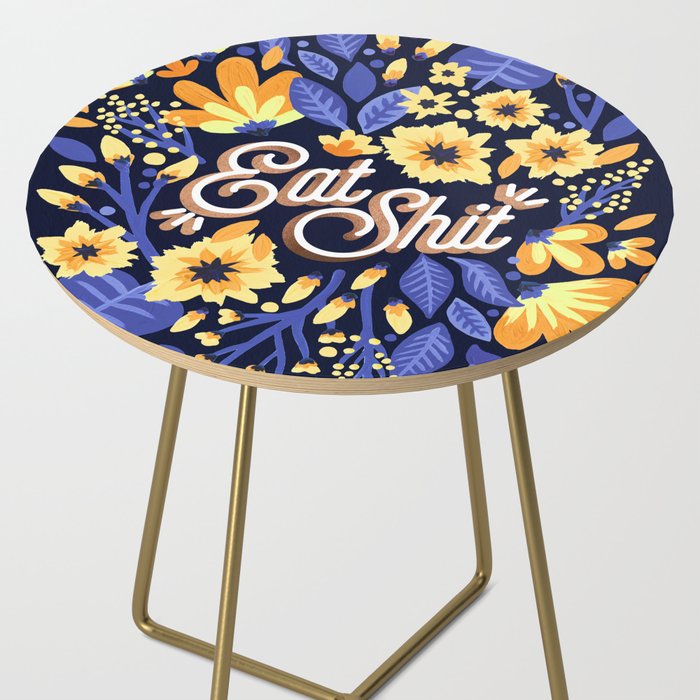 Eat Shit - Yellow & Slate Side Table Gallery Image 2
