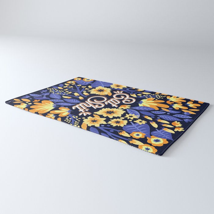 Eat Shit - Yellow & Slate Rug Gallery Image 3