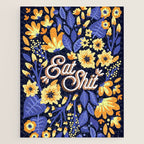 Eat Shit - Yellow & Slate Jigsaw Puzzle Gallery Image 1