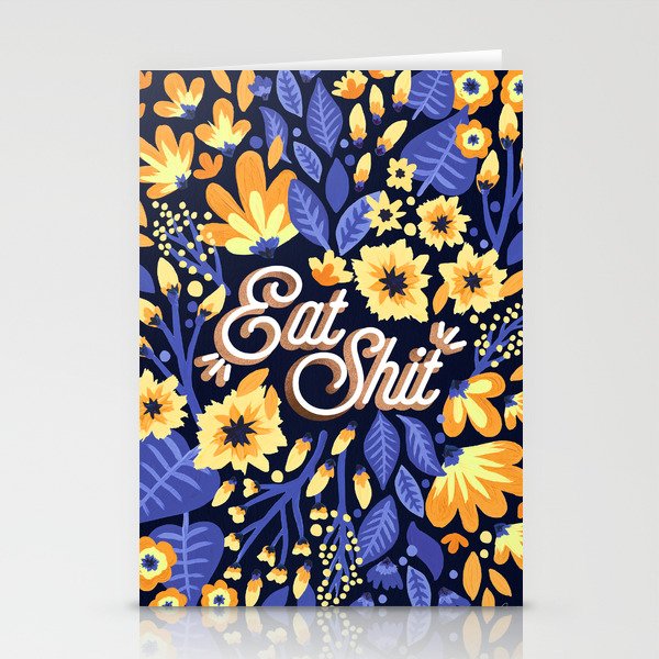 Eat Shit - Yellow & Slate Stationery Card Gallery Image 2