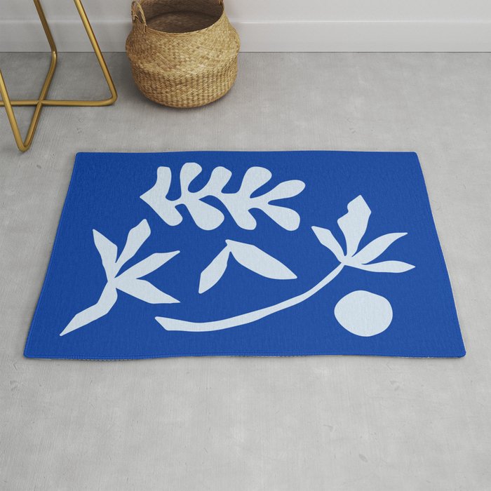 Chathams Blue Collage: Paper Cutouts Matisse Edition  Rug Gallery Image 1
