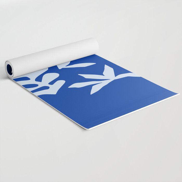 Chathams Blue Collage: Paper Cutouts Matisse Edition  Yoga Mat Gallery Image 2