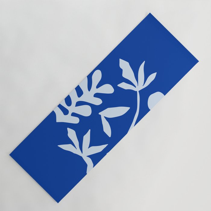 Chathams Blue Collage: Paper Cutouts Matisse Edition  Yoga Mat Gallery Image 1