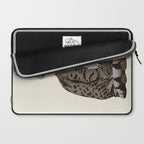 Indian desert cat off white Laptop Sleeve Gallery Image 2