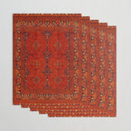 N194 - Red Berber Atlas Oriental Traditional Moroccan Style Wrapping Paper Gallery Image 3