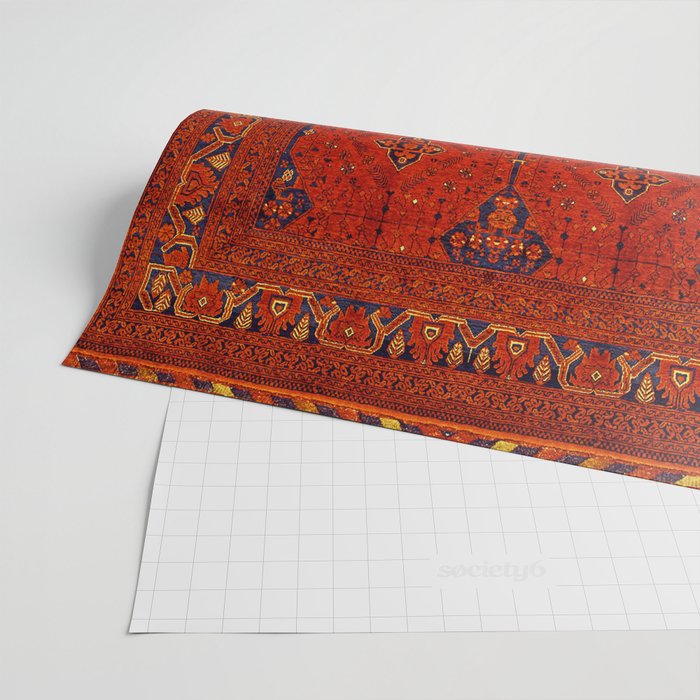 N194 - Red Berber Atlas Oriental Traditional Moroccan Style Wrapping Paper Gallery Image 2