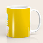 Born to be Happy - Positive Retro Typography  Coffee Mug Gallery Image 1
