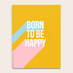 Born to be Happy - Positive Retro Typography  Notebook Gallery Image 4