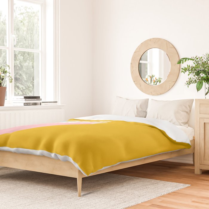 Born to be Happy - Positive Retro Typography  Duvet Cover Gallery Image 2