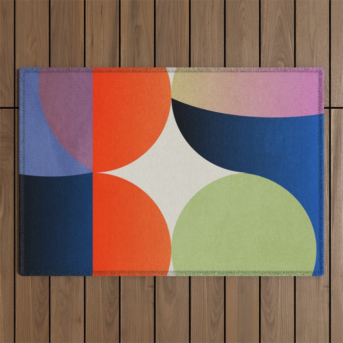 Abstract Shapes 32 Outdoor Rug Gallery Image 1