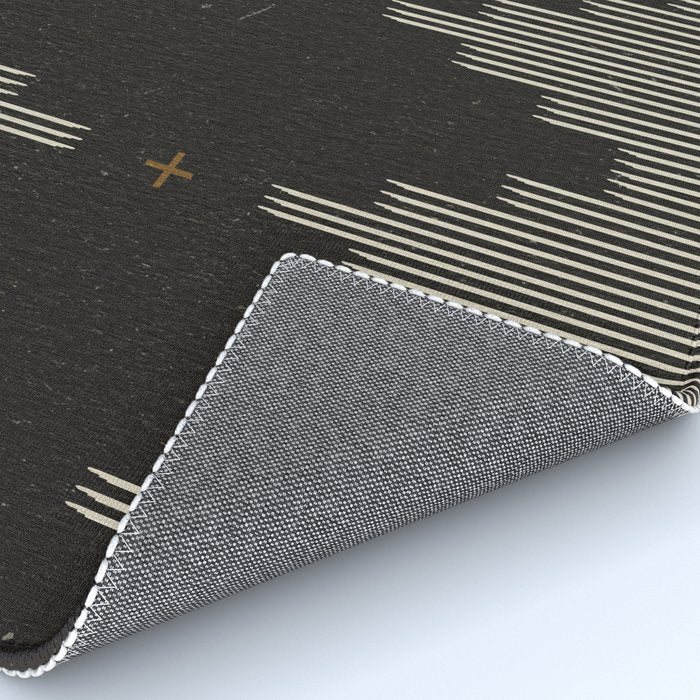 Southwestern Minimalist Black & White Rug Gallery Image 4