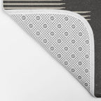 Southwestern Minimalist Black & White Bath Mat Gallery Image 2