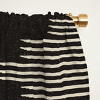 Southwestern Minimalist Black & White Window Curtain Gallery Image 2