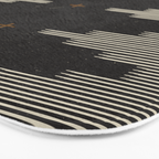 Southwestern Minimalist Black & White Bath Mat Gallery Image 3