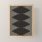Southwestern Minimalist Black & White Mini Art Print Gallery Image 1