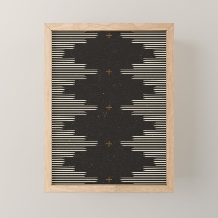Southwestern Minimalist Black & White Mini Art Print Gallery Image 1