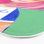 Lost in Nature Girl Portrait Bath Mat Gallery Image 3