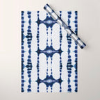 Boho Tie-Dye Knit Vertical Wrapping Paper Gallery Image 1