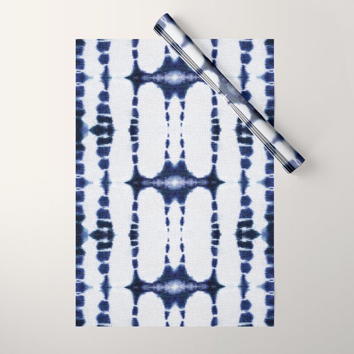 Boho Tie-Dye Knit Vertical Wrapping Paper Gallery Image 1