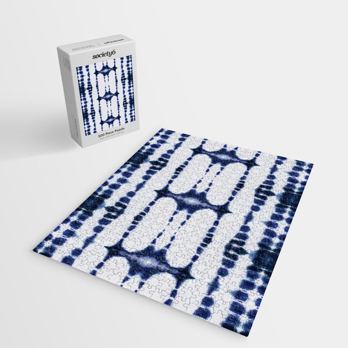 Boho Tie-Dye Knit Vertical Jigsaw Puzzle Gallery Image 2