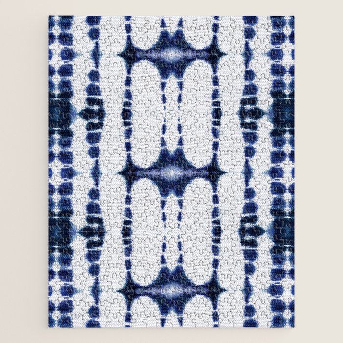 Boho Tie-Dye Knit Vertical Jigsaw Puzzle Gallery Image 1