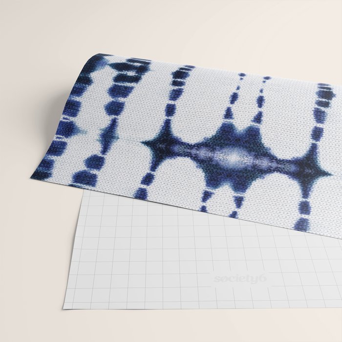 Boho Tie-Dye Knit Vertical Wrapping Paper Gallery Image 2