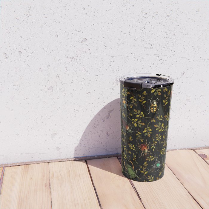 Vintage Mystic Night Beetle And Bugs Dance  Travel Mug Gallery Image 4