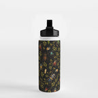 Vintage Mystic Night Beetle And Bugs Dance  Water Bottle Gallery Image 2