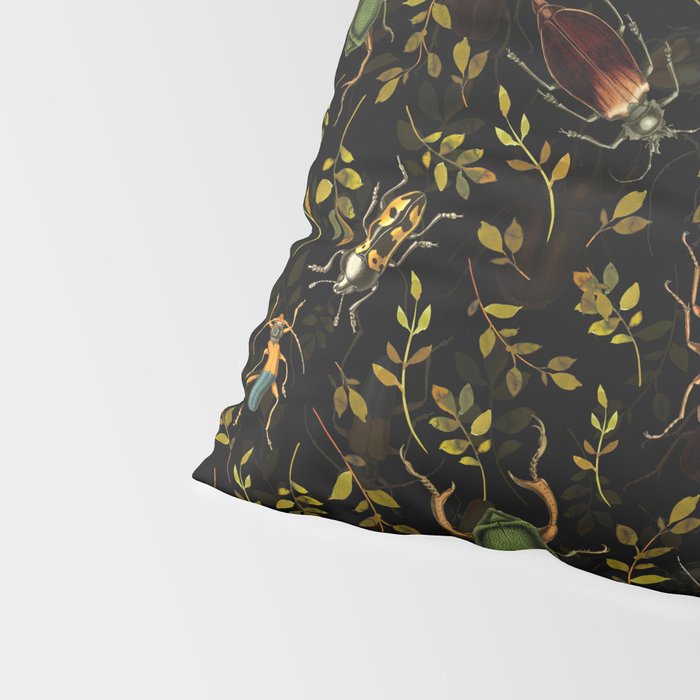 Vintage Mystic Night Beetle And Bugs Dance  Pillow Sham Gallery Image 4