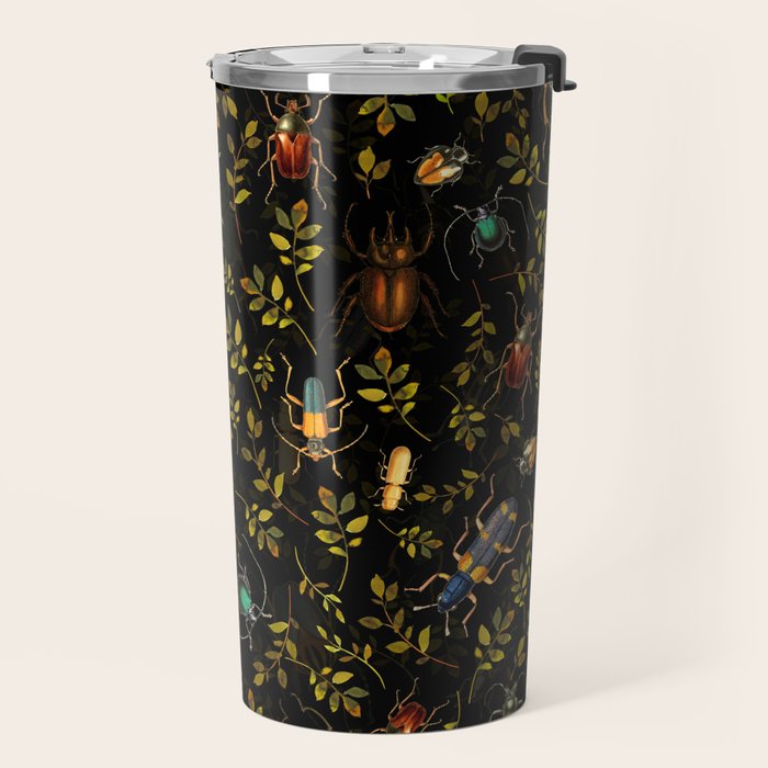 Vintage Mystic Night Beetle And Bugs Dance  Travel Mug Gallery Image 2