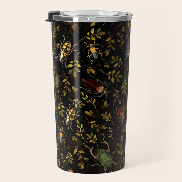 Vintage Mystic Night Beetle And Bugs Dance  Travel Mug Gallery Image 3