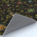 Vintage Mystic Night Beetle And Bugs Dance  Rug Gallery Image 4