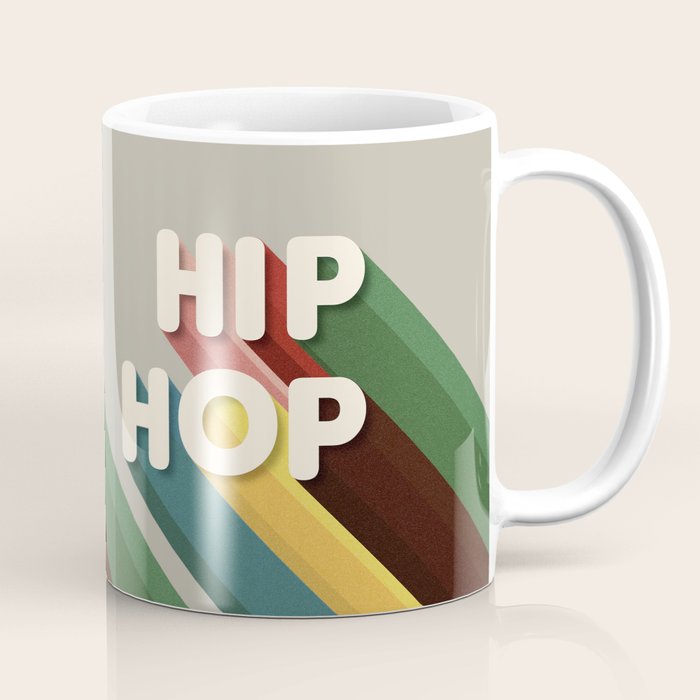 HIP HOP - retro typography Coffee Mug Gallery Image 1