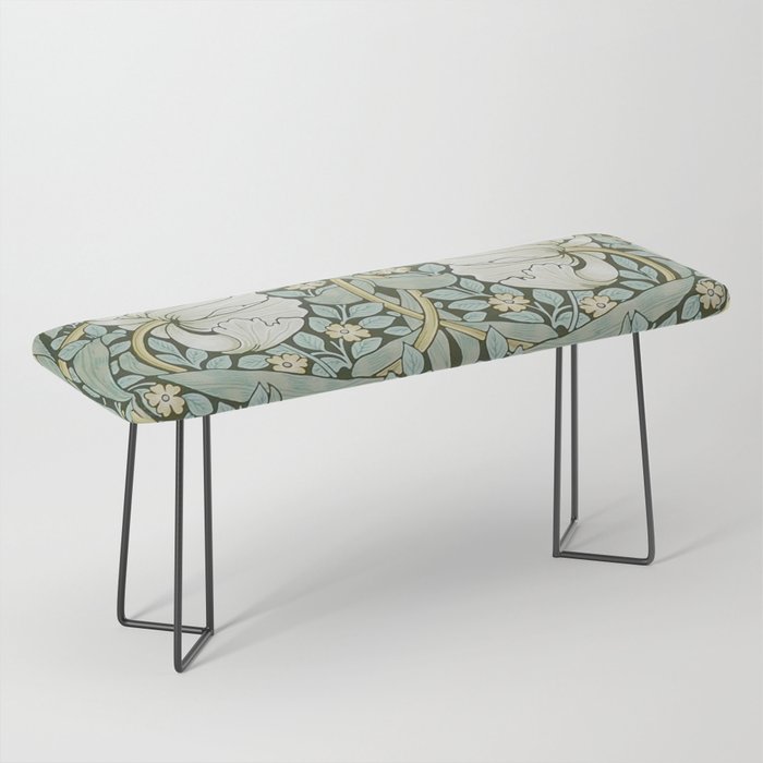 William Morris - Pimpernel Art Print, Vintage Museum Exhibition Art, Botanical Floral Pattern Bench Gallery Image 1