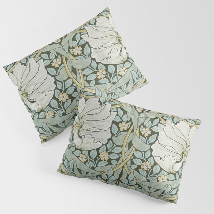 William Morris - Pimpernel Art Print, Vintage Museum Exhibition Art, Botanical Floral Pattern Pillow Sham Gallery Image 3
