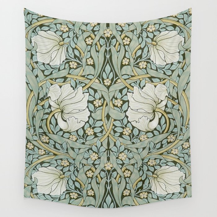 William Morris - Pimpernel Art Print, Vintage Museum Exhibition Art, Botanical Floral Pattern Wall Tapestry Gallery Image 4