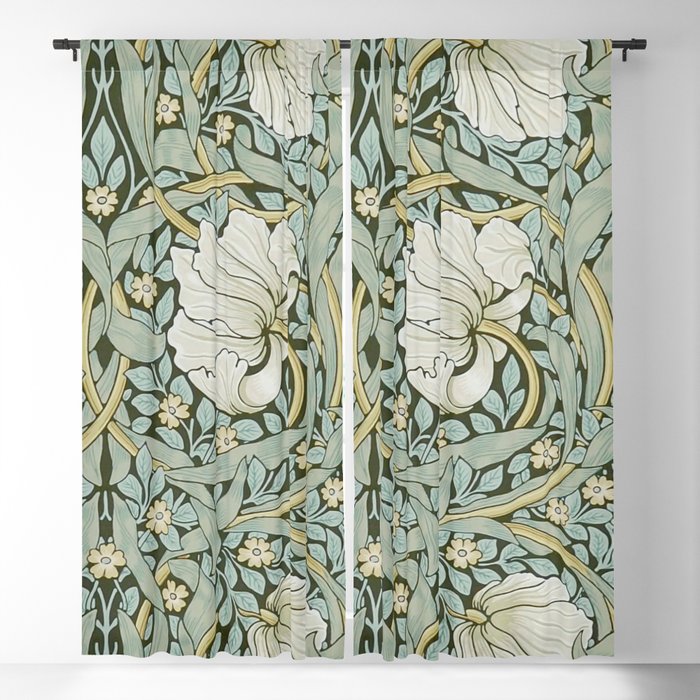 William Morris - Pimpernel Art Print, Vintage Museum Exhibition Art, Botanical Floral Pattern Window Curtain Gallery Image 5