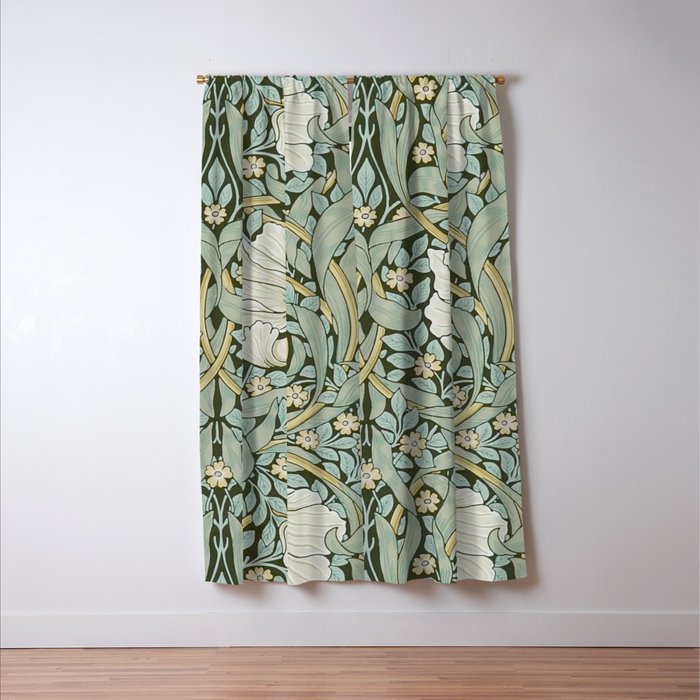 William Morris - Pimpernel Art Print, Vintage Museum Exhibition Art, Botanical Floral Pattern Window Curtain Gallery Image 3