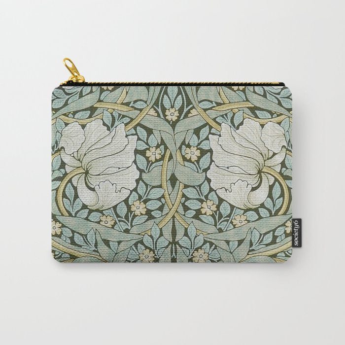 William Morris - Pimpernel Art Print, Vintage Museum Exhibition Art, Botanical Floral Pattern Carry All Pouch Gallery Image 1