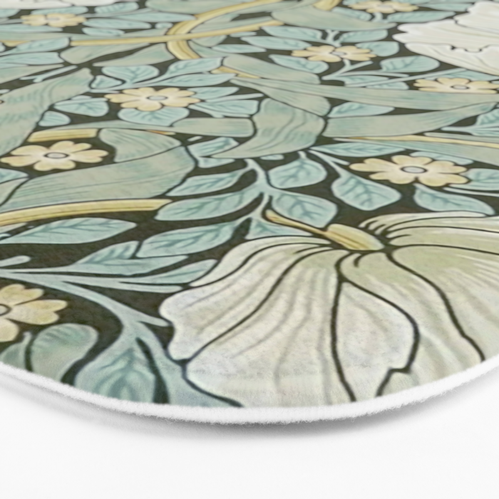 William Morris - Pimpernel Art Print, Vintage Museum Exhibition Art, Botanical Floral Pattern Bath Mat Gallery Image 3