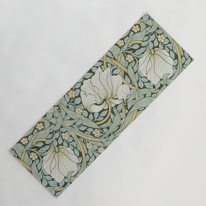 William Morris - Pimpernel Art Print, Vintage Museum Exhibition Art, Botanical Floral Pattern Yoga Mat Gallery Image 1